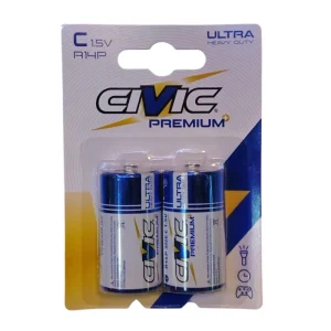 باتری متوسط C سیویک مدل ULTRA-HEAVY-DUTY بسته ۲ عددی