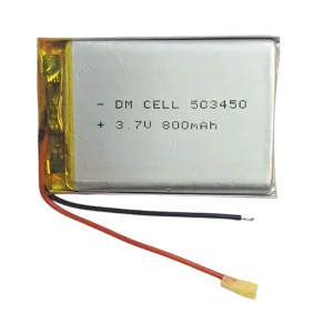 باتری لیتیوم پلیمر DM-CELL مدل 503450 ظرفیت 800 میلی آمپر ساعت