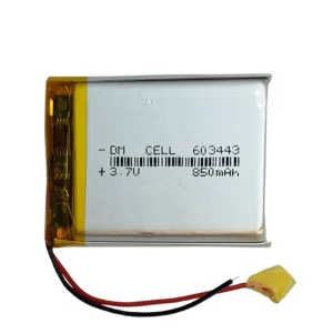 باتری لیتیوم پلیمر DM-CELL مدل 603443 ظرفیت 850 میلی آمپر ساعت