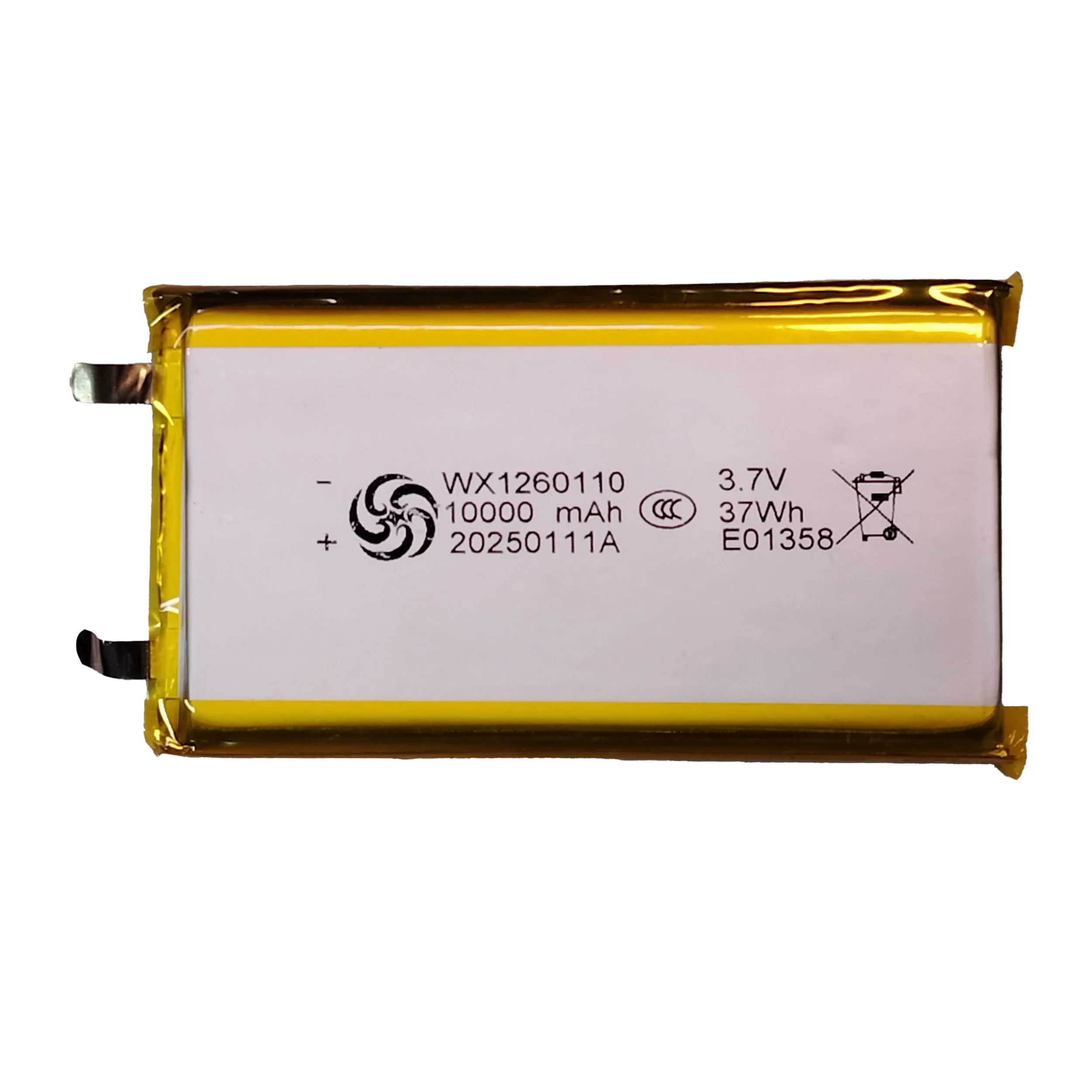باتری لیتیوم پلیمر مدل power-bank-1260110 ظرفیت 10000 میلی آمپر ساعت