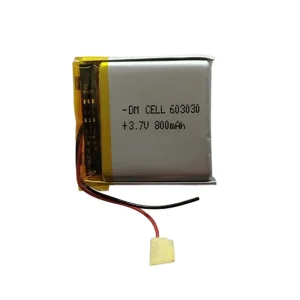 باتری لیتیوم پلیمر DM-CELL مدل 603030 ظرفیت 800 میلی آمپر ساعت