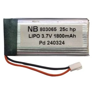 باتری لیتیوم پلیمر مدل NB-HP-803065-1800mah ظرفیت 1800 میلی آمپر ساعت