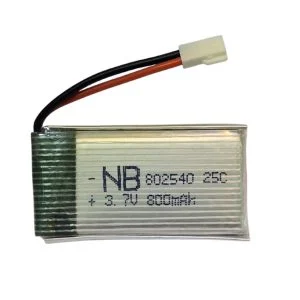 باتری لیتیوم پلیمر مدل NB-HP-802540-800mah ظرفیت 800 میلی آمپر ساعت