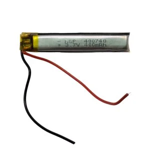 باتری لیتیوم پلیمر مدل H&P-400740-400mah ظرفیت 400 میلی آمپر ساعت
