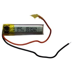 باتری لیتیوم پلیمر مدل H&P-350629-250mah ظرفیت 250 میلی آمپر ساعت