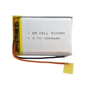 باتری لیتیوم پلیمر DM-CELL مدل 523450 ظرفیت 1000 میلی آمپر ساعت