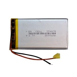 باتری لیتیوم پلیمر DM-CELL مدل 354070 ظرفیت 2000 میلی آمپر ساعت