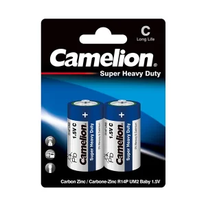باتری سایز متوسط C کملیون مدل Super Heavy Duty بسته‌ی 2 عددی