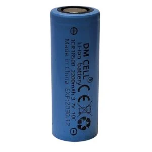 باتری 18500 DM-CELL 3.7 ولت مدل DM-10C ظرفیت 2200 میلی آمپر ساعت