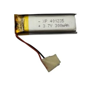 باتری لیتیوم پلیمر مدل XP-401235-300mah ظرفیت 300 میلی آمپر ساعت