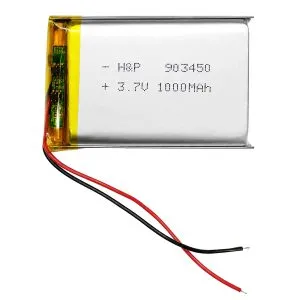 باتری لیتیوم پلیمر مدل H&P-903450 ظرفیت 1000 میلی آمپر ساعت