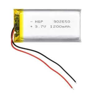 باتری لیتیوم پلیمر مدل H&P-902650 ظرفیت 1200 میلی آمپر ساعت