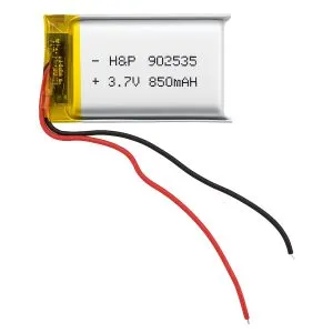 باتری لیتیوم پلیمر مدل H&P-902535 ظرفیت 850 میلی آمپر ساعت