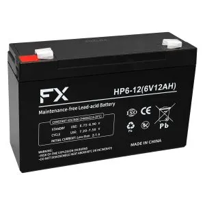 باتری سیلد اسید 6 ولت 12 آمپر ساعت FX